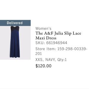 Abercrombie & Fitch Blue Maxi Dress